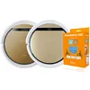 Two robot vacuum cleaners and an accessory set are displayed against a white background. Produktbild-Vorschau