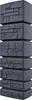 A stack of dark gray, rectangular water barrels with a stone-like texture. Anteprima dell’immagine prodotto