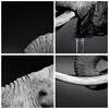 Wanduhr - Quadrat - Glasuhr - Elefant Stoßzahn Natur - Produktbild-Vorschau 8