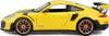A yellow Porsche 911 GT2 RS model car is shown from the side against a white background. Náhled obrázku produktu