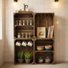 A kitchen shelf unit made of wooden crates, displaying various kitchen items. Náhled obrázku produktu