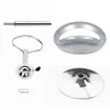Various parts of a bar stool are laid out on a white background. Produktbild-Vorschau