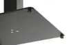 Close-up of the corner of a black metal shelf, showing support screws. Podgląd zdjęcia produktu