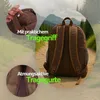 Bestlivings zaino classico in marrone, zaino da giorno con Anteprima dell’immagine prodotto 8