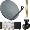 PremiumX SAT Anlage 80cm Antenne Multischalter 5/16 LNB 40x Produktbild-Vorschau 1