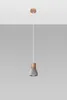 Lampa wisząca z betonu architektonicznego QUBIC szara Podgląd zdjęcia produktu 8