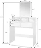 ML-Design Schminktisch mit Hocker, Frisiertisch mit Spiegel Produktbild-Vorschau 7