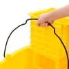 vidaXL Secchio per mop con pressa e rotelle Giallo 36 L in Anteprima dell’immagine prodotto 6
