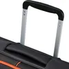 A close-up view of the handle and top section of a piece of luggage. Produktbild-Vorschau