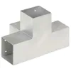 vidaXL Post Connector X-Form Pozinkovaný kov 101 x 101 mm Náhľad obrázku produktu 3
