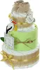 Neutrale Windeltorte Storch mit Bündel | inkl. Babybooties Produktbild-Vorschau 4