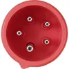 A close-up view of a red electrical connector with five silver pins. Produktbild-Vorschau