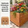 IvoQ Pflanzkasten aus Holz für Draußen - Quadratisch Produktbild-Vorschau 4