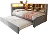 Canapé-lit Sweiko 90x200, lit gigogne 90x190, équipé de Voir les images du produit 6