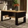 A coffee table in a living room setting with a sofa, plant, and curtains. Anteprima dell’immagine prodotto