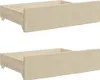 vidaXL Lit de jour extensible avec tiroirs Crème 100x200 cm Voir les images du produit 10