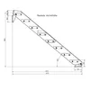 Stahltreppe 8 Stufen bis Höhe 160 cm, Laufbreite : 110 cm Produktbild-Vorschau 6