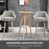 HOMCOM 2er-Set Barhocker, Barstuhl, Bistrohocker, Produktbild-Vorschau 4