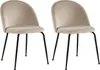 2er Set MELBOURNE Stühle - Velours und Metall in Produktbild-Vorschau 4