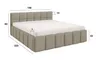 DEKORI INTERIORS Polsterbett NUBO Slim 180x200 cm mit Produktbild-Vorschau 9