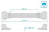Good Connections RJ45 Fensterdurchführung weiß 30cm Produktbild-Vorschau 2