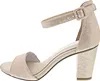Tamaris Damen Sandalette Metallic Fesselriemen Blockabsatz Produktbild-Vorschau 8