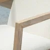Fotel bujany HOMCOM z drewnianą ramą, wyściełany fotel Podgląd zdjęcia produktu 5