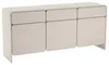 Selsey Lummo - Credenza a 3 ante con 3 cassetti, grigio Anteprima dell’immagine prodotto 1