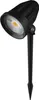 A black outdoor spotlight with a pointed stake for ground insertion. Náhled obrázku produktu