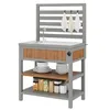 Armoire de rangement d'extérieur et table de jardinage, Voir les images du produit 9