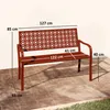 Outsunny 2-Sitzer Gartenbank, wetterfest Sitzbank, Produktbild-Vorschau 3