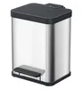 Hailo 0622-200 Hailo Poubelle à pédale Öko duo plus M, 2x9 Voir les images du produit 1