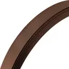 A close-up, curved section of a bronze-colored flat profile with ribbed texture. Podgląd zdjęcia produktu