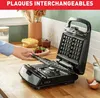 Snack Collection Machine a Gaufres et Croques Noir Inox Produktbild-Vorschau 10