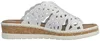Auf dem Bild ist ein flacher Schuh in der Farbe Weiß zu sehen. Der Schuh wird von der Seite präsentiert und zeigt eine schlichte und elegante Form. Náhled obrázku produktu