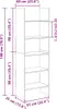vidaXL Regál na knihy betonový šedý 60x35x180 cm odvozený Náhled obrázku produktu 8