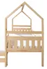 KEF Kinderbett 90x180 cm Hausbett für Schlafzimmer Produktbild-Vorschau 3