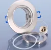 A product shot of a recessed light fixture and its components against a light blue background. Produktbild-Vorschau