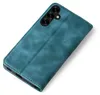 A teal-colored flip cover case for a smartphone is shown against a white background. Produktbild-Vorschau