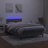 vidaXL Boxspringbett mit Matratze & LED Dunkelgrau 120x200 Produktbild-Vorschau 11