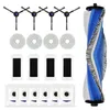 A collection of cleaning accessories for a robot vacuum cleaner, laid out on a white background. Produktbild-Vorschau