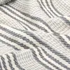 vidaXL Überwurf Baumwolle Streifen 160x210 cm Grau und Weiß Produktbild-Vorschau 4