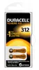 Duracell 6xBatterie Zinc Air Hearing Aid 312 1.4V Produktbild-Vorschau 6