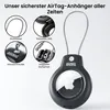 AdroitGoods Etui für Apple AirTag mit Stahlkabel - Schwarz Produktbild-Vorschau 5