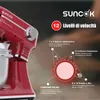 Robot da cucina multifunzione SUNCOK, 1500 W, 2 ciotole in Anteprima dell’immagine prodotto 2