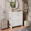 Schoenenkast Vicco Movino Wit/eiken 88.4 x 101.6 cm Met Productafbeelding-voorbeeld 7