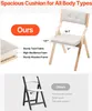 Comparison of two chairs, highlighting features of one chair and contrasting it with another. Podgląd zdjęcia produktu