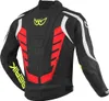 Berik Zakura Motorrad Lederjacke, schwarz/weiß/rot/gelb, 54 Produktbild-Vorschau 2