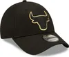 New Era 9Forty Cap - METALLIC Chicago Bulls schwarz Podgląd zdjęcia produktu 3