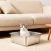 Katzentoilette,Edelstahl Katzentoilette, offenes Produktbild-Vorschau 8